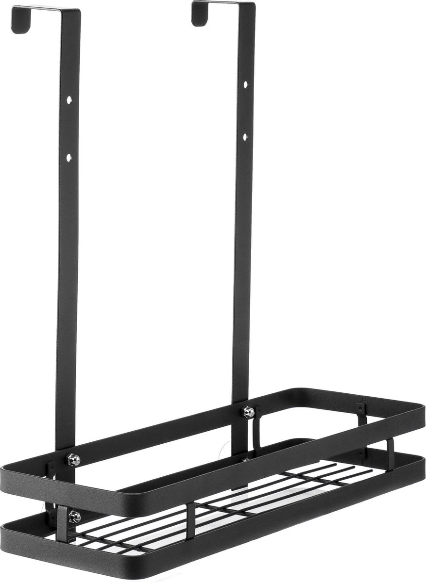 Doucherek Aan Douchewand - Zwart - Doucherekje Hangend - Zonder Boren 2 Doucherek Aan Douchewand - Zwart - Doucherekje Hangend - Zonder Boren - Afbeelding 2