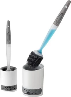 Mdxl® Siliconen WC Borstel Met Zeepdispenser - Hervulbaar - Vrijstaand Of Hangend - Sneldrogend, Hygiënisch & Antibacteriële Werking - Zonder Boren - Toilet Brush - Toiletborstel Houder - Lekbak 15 Mdxl® Siliconen WC Borstel Met Zeepdispenser - Hervulbaar - Vrijstaand Of Hangend - Sneldrogend, Hygiënisch & Antibacteriële Werking - Zonder Boren - Toilet Brush - Toiletborstel Houder - Lekbak -Merkloos Verkoop 878x1200 1