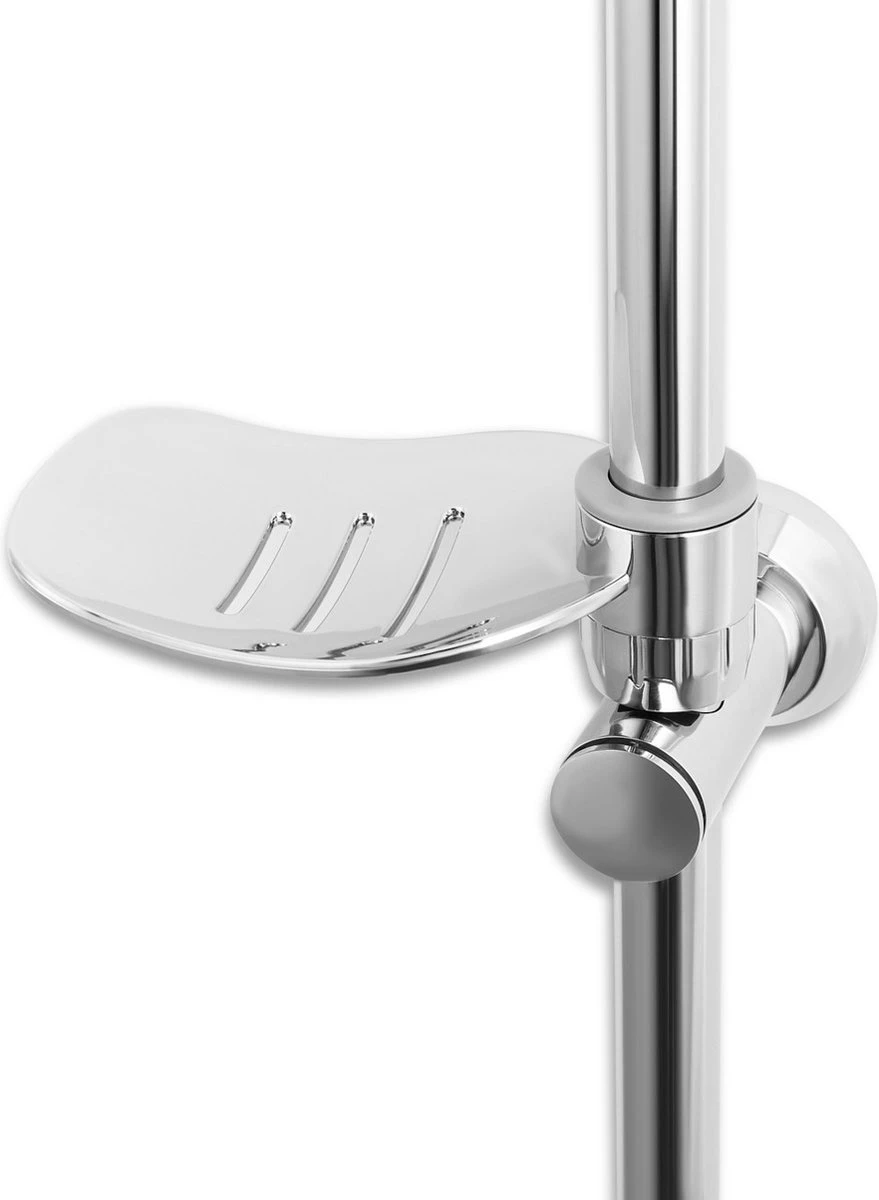 Lifa Bathing Zilveren Douchesysteem - Verstelbare Doucheset - RVS En ABS - Regendouche En Handdouche - Chroom - Incl. Bevestigingsmateriaal 8 Lifa Bathing Zilveren Douchesysteem - Verstelbare Doucheset - RVS En ABS - Regendouche En Handdouche - Chroom - Incl. Bevestigingsmateriaal - Afbeelding 8
