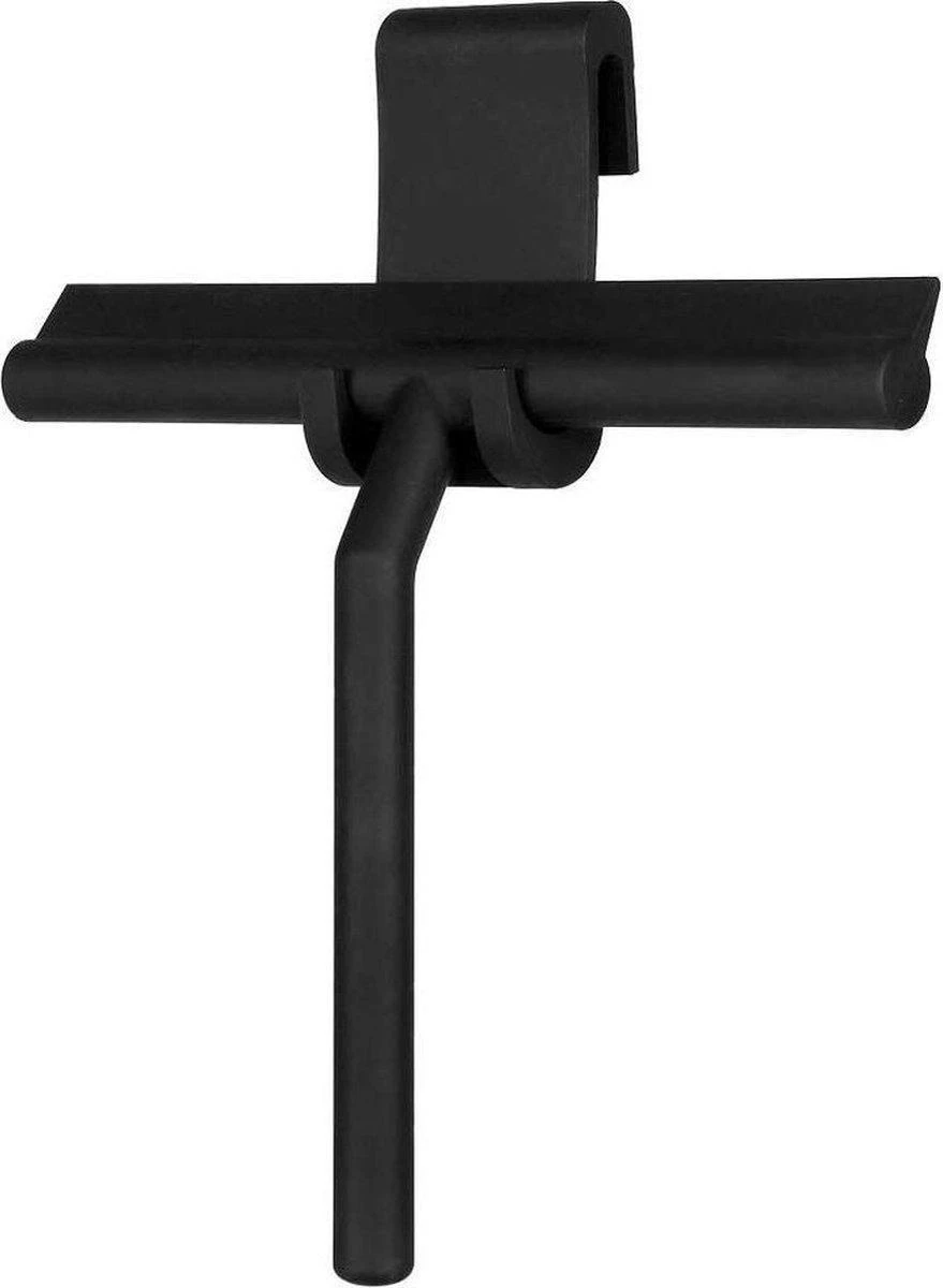 Merkloos Douchewisser Zwart Met Ophangsysteem Luxe –Trekker Douche - Siliconen 1 Merkloos Douchewisser Zwart Met Ophangsysteem Luxe –Trekker Douche - Siliconen