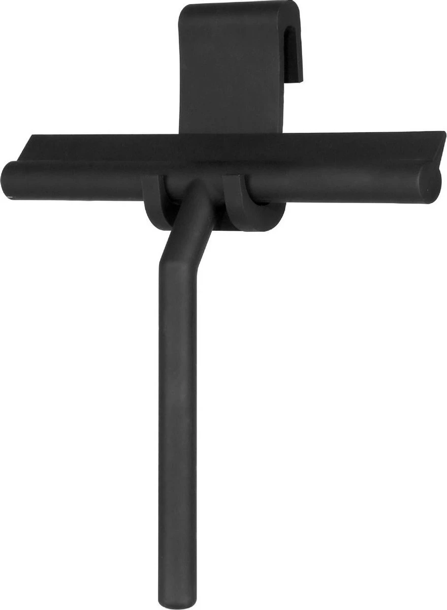 Douchewisser Met Ophanghaak – Trekker Douche – Douchetrekker Voor Badkamer – Raamwisser Douche – Zwart 2 Douchewisser Met Ophanghaak – Trekker Douche – Douchetrekker Voor Badkamer – Raamwisser Douche – Zwart - Afbeelding 2