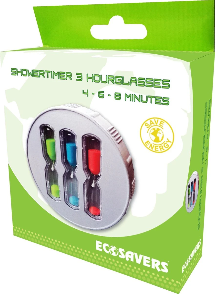 EcoSavers ShowerTimer Hourglass 3 Zandloper Douche Timer Shower Timer Met 4 • 6 • 8 Minuten Zandlopers Douchetimer | Douchewekker | ShowerTimer | Douche Wekkers 3 EcoSavers ShowerTimer Hourglass 3 Zandloper Douche Timer Shower Timer Met 4 • 6 • 8 Minuten Zandlopers Douchetimer | Douchewekker | ShowerTimer | Douche Wekkers - Afbeelding 3