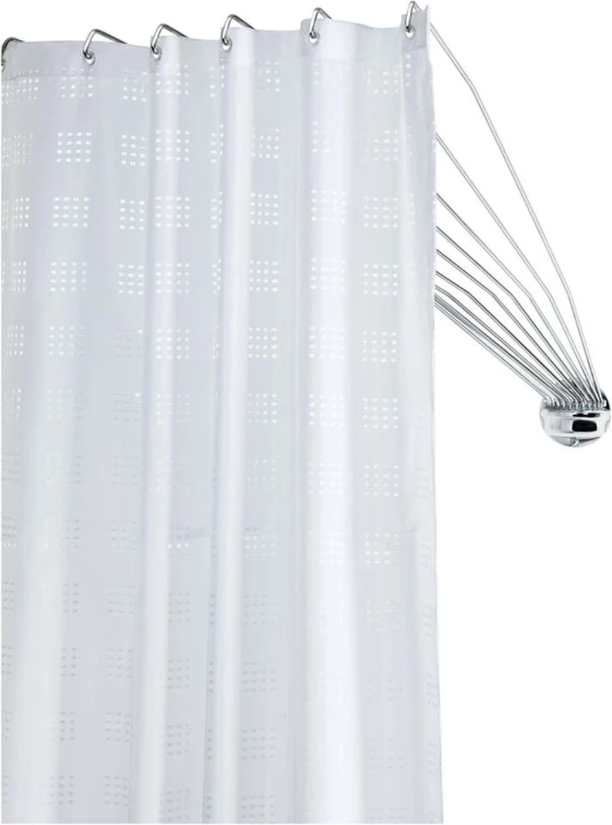 Sealskin Umbrella Douchegordijnstangset - Chroom 2 Sealskin Umbrella Douchegordijnstangset - Chroom - Afbeelding 2