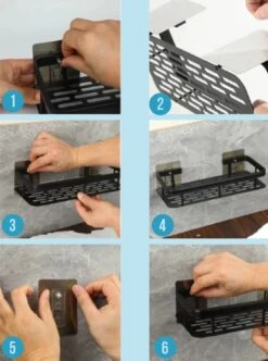 Merkloos Jawes- Wandrek- Zwart- 2stuks- Doucherek- Zonder Te Boren- Wandrek Zonder Boren- Wandrekje 12 Merkloos Jawes- Wandrek- Zwart- 2stuks- Doucherek- Zonder Te Boren- Wandrek Zonder Boren- Wandrekje -Merkloos Verkoop 894x1200 4