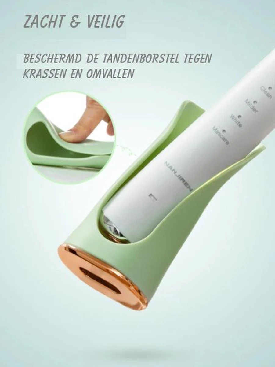 Happy Goodz Houder - Elektrische Tandenborstelhouder - GRIJS 1 Stuk - Flexibele Siliconen - Hangend Aan De Muur Zonder Boren - Geschikt Voor Oral-b & Philips Sonicare - Toothbrush Holder 3 Happy Goodz Houder - Elektrische Tandenborstelhouder - GRIJS 1 Stuk - Flexibele Siliconen - Hangend Aan De Muur Zonder Boren - Geschikt Voor Oral-b & Philips Sonicare - Toothbrush Holder - Afbeelding 3