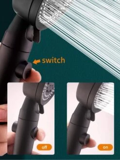 Merkloos Waterbesparende Douchekop - Handdouche - Regendouche - Met ECO STOP Knop - 5 Standen - ABS - Zwart 14 Merkloos Waterbesparende Douchekop - Handdouche - Regendouche - Met ECO STOP Knop - 5 Standen - ABS - Zwart -Merkloos Verkoop 901x1200 4