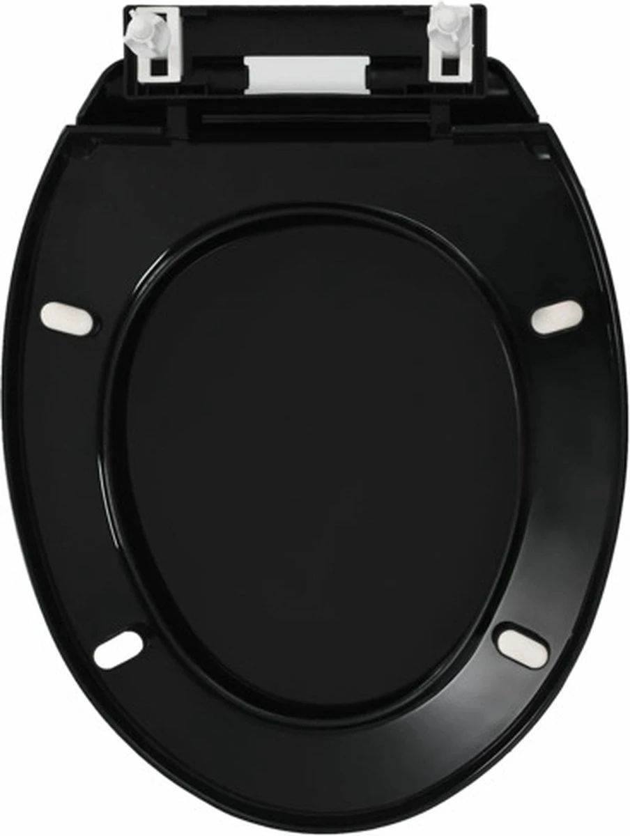 VidaXL Toiletbril Soft-close Met Quick-release Ontwerp Zwart 2 VidaXL Toiletbril Soft-close Met Quick-release Ontwerp Zwart - Afbeelding 2