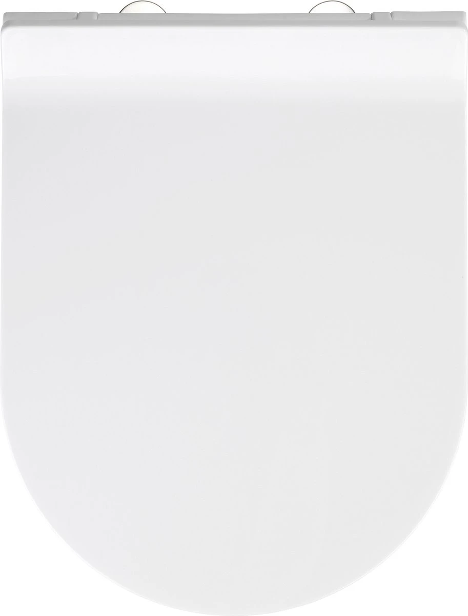 WENKO WC Bril Habos - Wit Thermoplast - Easy-Close Sluiting - Fix-Clip Bevestiging In RVS - Toiletbril - Toiletzitting 3 WENKO WC Bril Habos - Wit Thermoplast - Easy-Close Sluiting - Fix-Clip Bevestiging In RVS - Toiletbril - Toiletzitting - Afbeelding 3