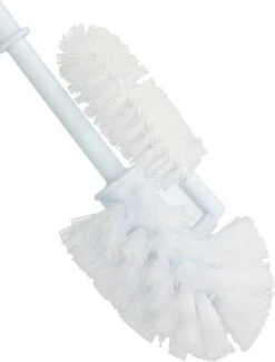 Merkloos 2x Kunststof Toiletborstels / Wc Borstel Met Randreiniger - 37 Cm