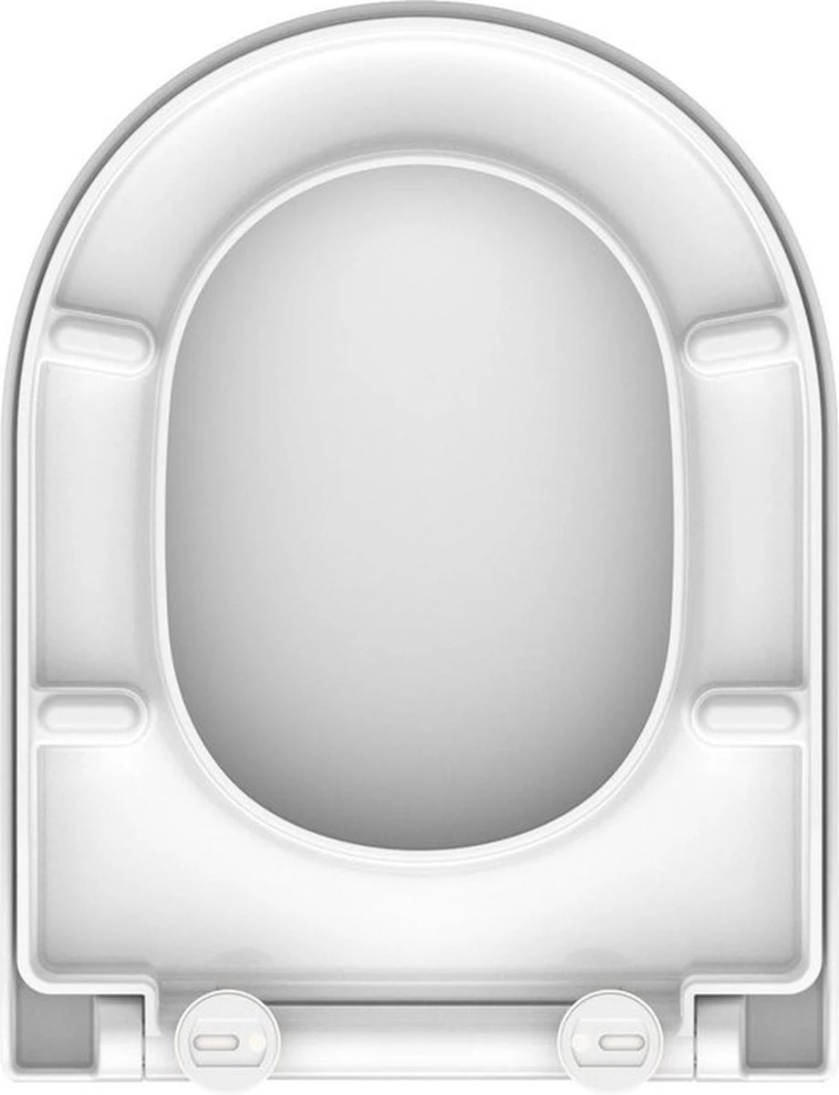 SCHÜTTE WC-Bril 82910 D-SHAPE WHITE - Duroplast - D-vorm - Soft Close - Afklikbaar - RVS-Scharnieren - Gelakt - Wit 11 SCHÜTTE WC-Bril 82910 D-SHAPE WHITE - Duroplast - D-vorm - Soft Close - Afklikbaar - RVS-Scharnieren - Gelakt - Wit - Afbeelding 11