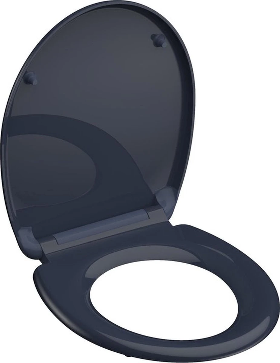 SCHÜTTE WC-Bril 82304 ANTHRAZIT - Duroplast - Soft Close - Afklikbaar - RVS-Scharnieren - Gelakt - Antraciet 5 SCHÜTTE WC-Bril 82304 ANTHRAZIT - Duroplast - Soft Close - Afklikbaar - RVS-Scharnieren - Gelakt - Antraciet - Afbeelding 5