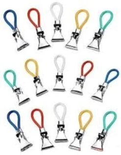 Handdoekhaakjes - Ophanghaakjes - Handdoekklemmetjes - Houders - Klemmetjes - Theedoek - Ophang - 15 STUKS