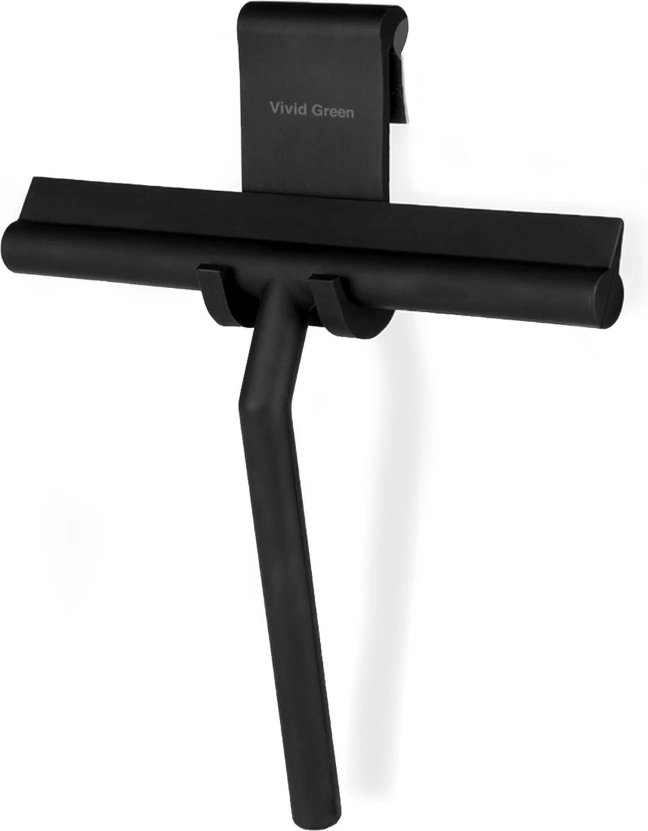 Vivid Green Siliconen Douchewisser Met Ophangsysteem – Raamwisser – Trekker Douche - Badkamer Accesoires – Wisser - Zwart 1 Vivid Green Siliconen Douchewisser Met Ophangsysteem – Raamwisser – Trekker Douche - Badkamer Accesoires – Wisser - Zwart