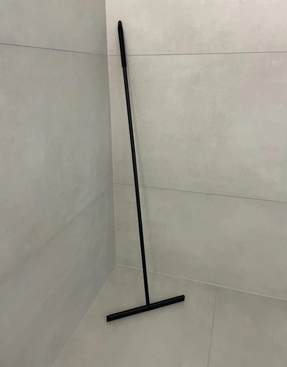 Vloerwisser - RVS - Vloertrekker Met Steel - Badkamer - Douchewisser Zwart - Douchetrekker 9 Vloerwisser - RVS - Vloertrekker Met Steel - Badkamer - Douchewisser Zwart - Douchetrekker - Afbeelding 9