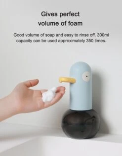 MUID Duck- Automatische Zeepdispenser - Handwas Schuimzeepdispenser Voor Kinderen - Zeeppompje-Oplaadbaar-Foam Technologie- Touchless Infrarood Sensor-Lichtblauw - 400ml - 10.35cm*11.5cm*19.5cm 15 MUID Duck- Automatische Zeepdispenser - Handwas Schuimzeepdispenser Voor Kinderen - Zeeppompje-Oplaadbaar-Foam Technologie- Touchless Infrarood Sensor-Lichtblauw - 400ml - 10.35cm*11.5cm*19.5cm -Merkloos Verkoop 940x1200