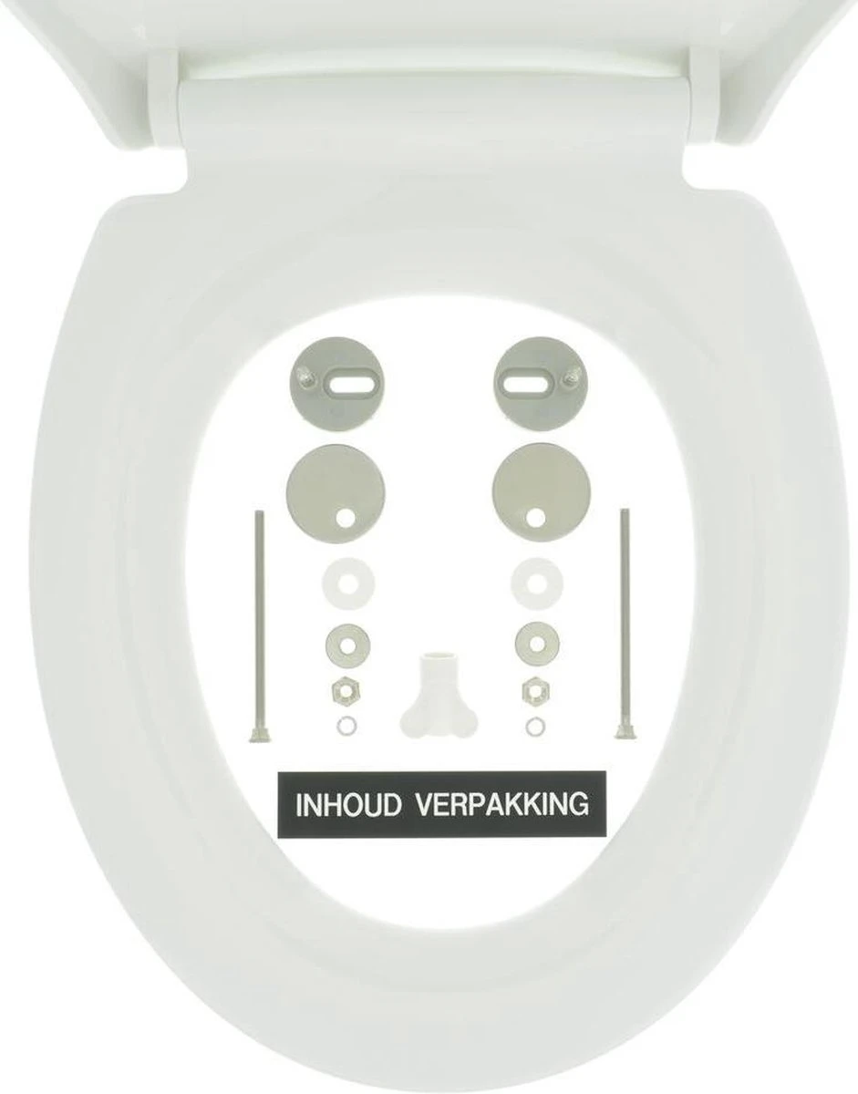 Tiger Pasadena Toiletbril - WC Bril - Thermoplast - Wit 10 Tiger Pasadena Toiletbril - WC Bril - Thermoplast - Wit - Afbeelding 10