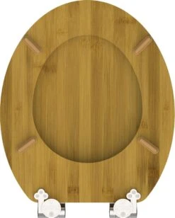 SCHÜTTE WC-Bril 81001 NATURAL BAMBOO - Massief Bamboe - Verchroomde Scharnieren -Merkloos Verkoop 962x1200 12