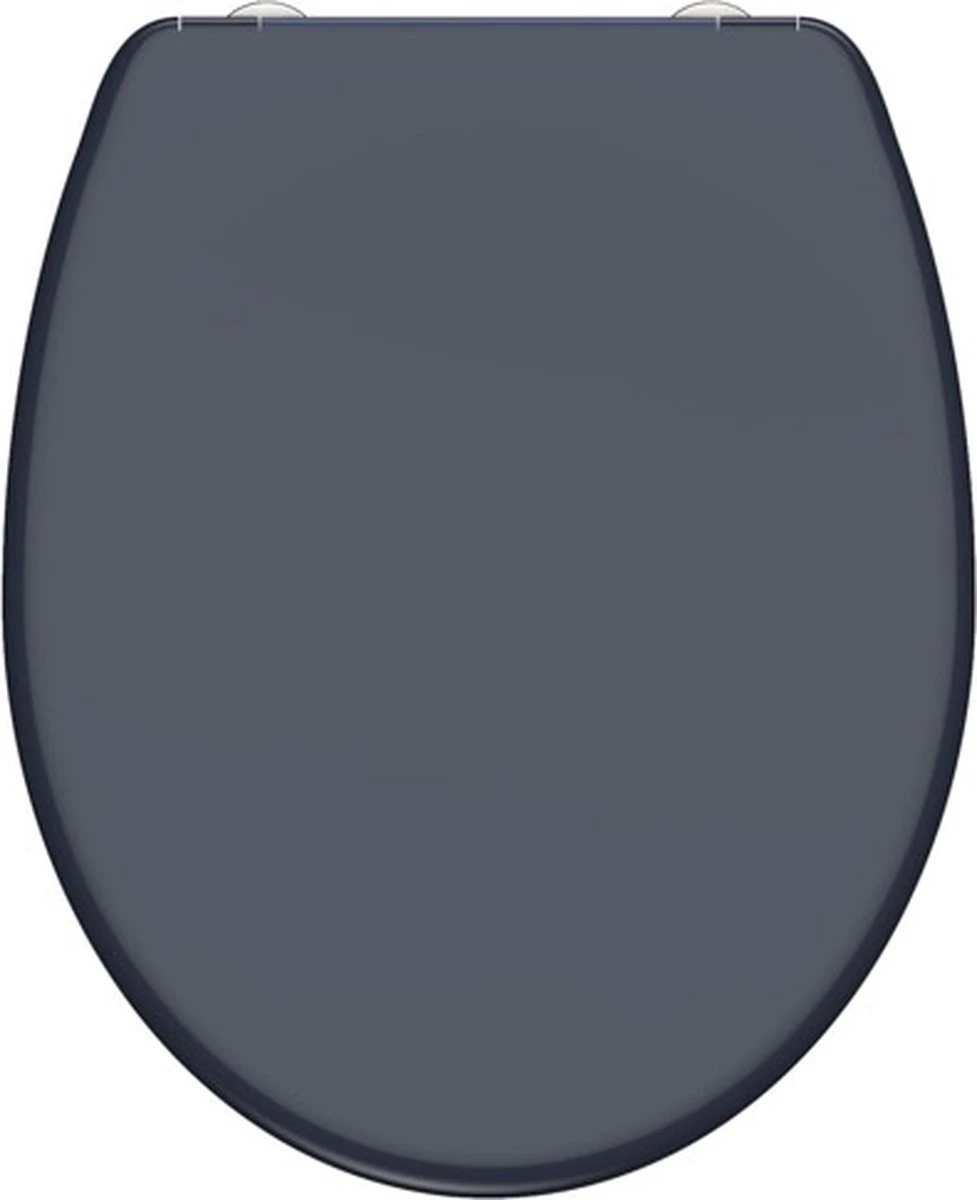 SCHÜTTE WC-Bril 82304 ANTHRAZIT - Duroplast - Soft Close - Afklikbaar - RVS-Scharnieren - Gelakt - Antraciet 12 SCHÜTTE WC-Bril 82304 ANTHRAZIT - Duroplast - Soft Close - Afklikbaar - RVS-Scharnieren - Gelakt - Antraciet - Afbeelding 12