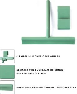 Douchewisser Groen Met Ophangsysteem- Badkamer Accessoires- Raamwisser- Trekker Douche- Silicone- 21cm X 16cm 11 Douchewisser Groen Met Ophangsysteem- Badkamer Accessoires- Raamwisser- Trekker Douche- Silicone- 21cm X 16cm -Merkloos Verkoop 983x1200 2