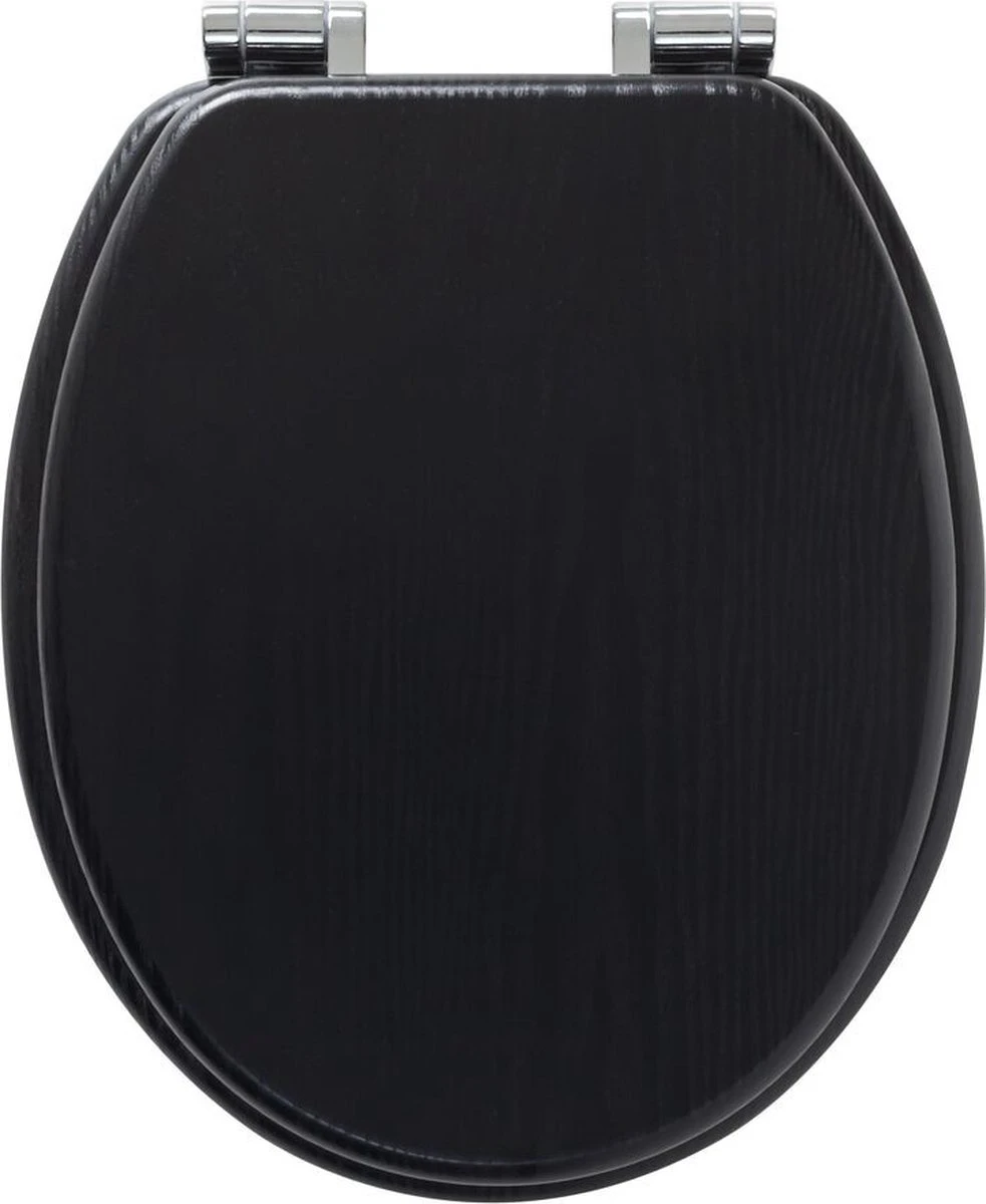 Tiger Blackwash - Toiletbril - WC Bril - MDF - Zwart 4 Tiger Blackwash - Toiletbril - WC Bril - MDF - Zwart - Afbeelding 4