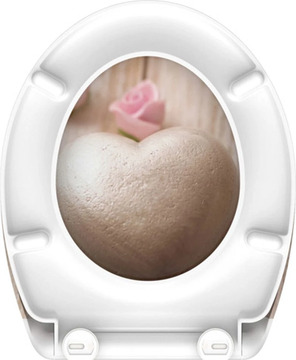 SCHÜTTE WC-Bril 82370 ROMANTIC - Duroplast - Soft Close - Afklikbaar - RVS-Scharnieren - Decor - 3-zijdige Print 9 SCHÜTTE WC-Bril 82370 ROMANTIC - Duroplast - Soft Close - Afklikbaar - RVS-Scharnieren - Decor - 3-zijdige Print - Afbeelding 9