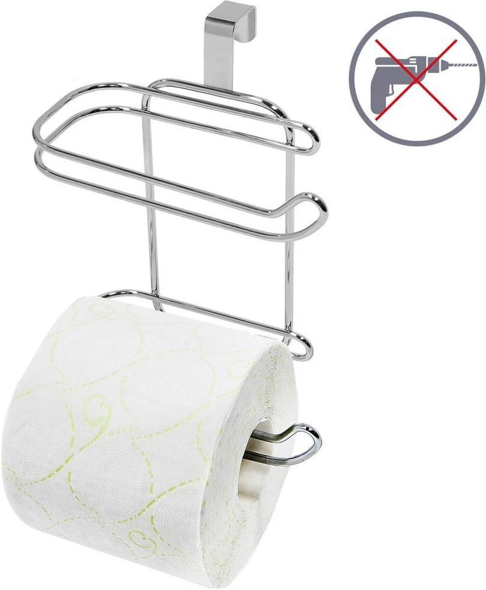 Wonderworker Clever - Hangende RVS Toiletpapier Houder - WC Rolhouder Hangend Verchroomd - Closetrolhouder - Reserverolhouder - WC Rol Houder - Dubbele Closetrolhouder - Zonder Boren & Schroeven - Geschikt Voor Toiletpot/Over De Deur - Verchroomd 6 Wonderworker Clever - Hangende RVS Toiletpapier Houder - WC Rolhouder Hangend Verchroomd - Closetrolhouder - Reserverolhouder - WC Rol Houder - Dubbele Closetrolhouder - Zonder Boren & Schroeven - Geschikt Voor Toiletpot/Over De Deur - Verchroomd - Afbeelding 6