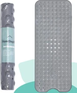 The Original - Badmat Antislip - Grijs - 100x40cm - Antislipmat Douchemat Voor Bad & Douche - Anti Slip Mat Met Zuignappen -Merkloos Verkoop 989x1200 4