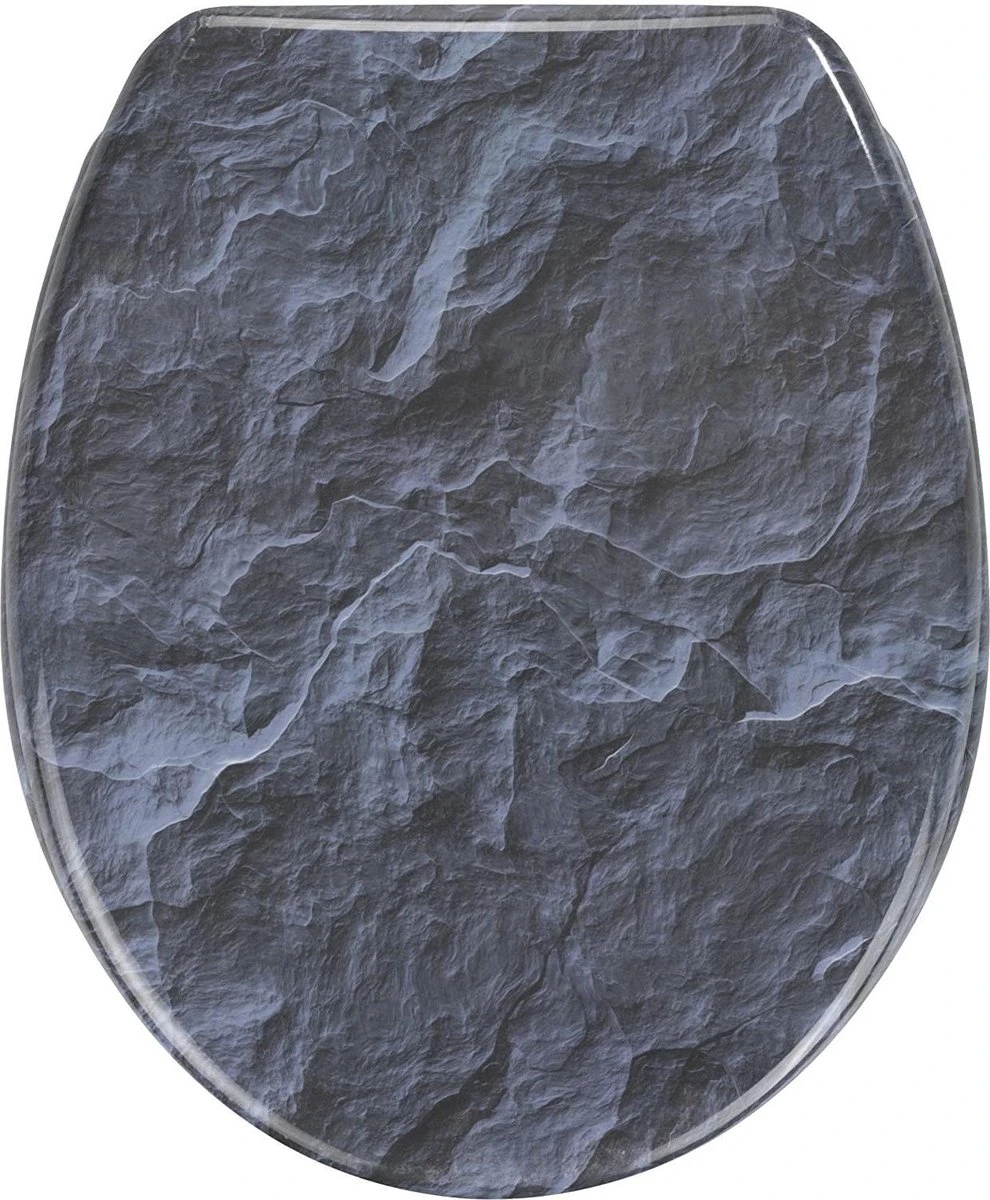 Wenko Wc-bril Slate Rock 37,5 X 44 Cm Antraciet 1 Wenko Wc-bril Slate Rock 37,5 X 44 Cm Antraciet