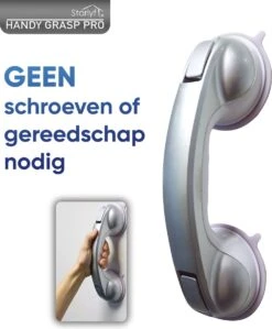 Kunststof Handgreep Voor Badkamer - 30.5cm - Douche Wandbeugel - Geen Boorgaten -Merkloos Verkoop 991x1200 3